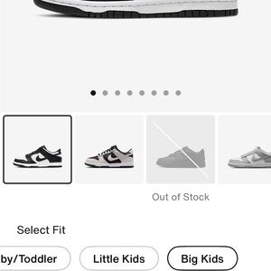 Nike Kids Black and White Sneakers